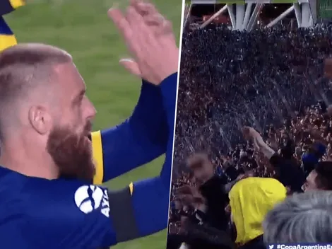 De Rossi saludó a la hinchada de Boca y el "y dale, y dale, y dale Boca dale" explotó