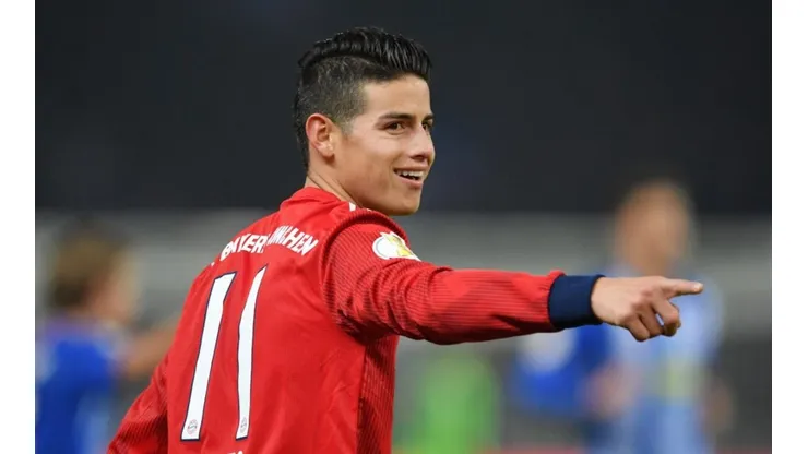 James Rodríguez en su paso por Bayern Munich.