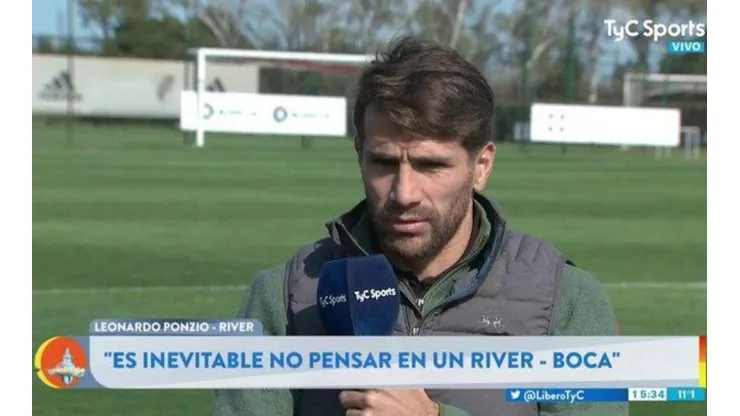 Le preguntaron por un posible River-Boca en Libertadores y Ponzio nos hizo reflexionar a todos