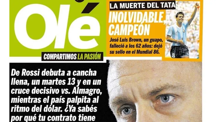La tapa de Diario Olé que indignó a todos: “Es una vergüenza”