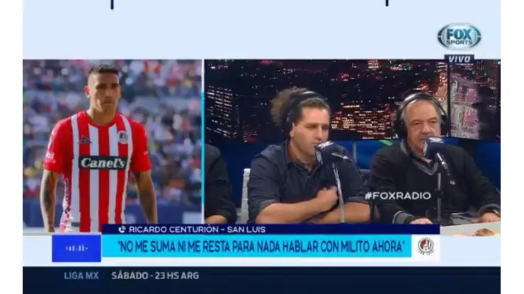 Ricardo Centurión no tuvo ningún filtro.