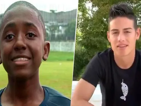 James se conmovió con el niño que lloró en cámara y le mandó un mensaje