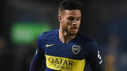 Nahitan Nández con la camiseta de Boca.