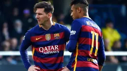 Lionel Messi y Neymar, juntos en Barcelona.