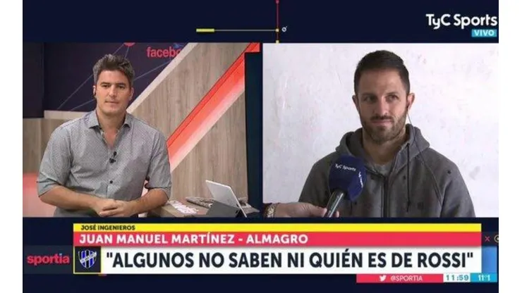 Burrito Martínez: "Algunos en Almagro ni saben quién es De Rossi"