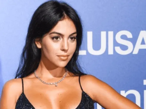 Georgina Rodríguez se puso un vestido con mucha transparencia y una cámara filmó toda su caminata