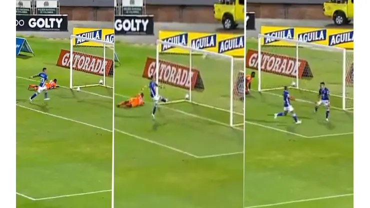 El insólito 'blooper' de Óscar Barreto después del empate de Millonarios contra Huila