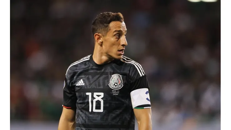 Guardado, durante la Copa Oro 2019 con el Tri. (Foto: Getty)
