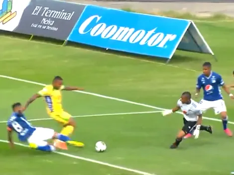 Faríñez la pifió y le regaló el primer gol a Huila contra Millonarios