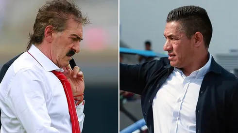 La Volpe y Ambriz, amigos del fútbol.