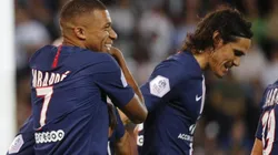 Cavani junto a Mbappé, los futbolistas que buscan hacer renacer al PSG.