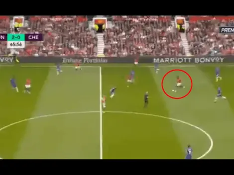 Paul Pogba metió un pase mágico y el Manchester United ya aplasta al Chelsea