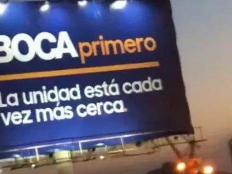 La historia detrás del misterioso cartel de Boca que apareció en una autopista