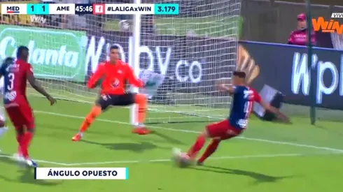 Así fue el gol de Jhonatan Marulanda para poner el 1-1 entre Medellín y América.