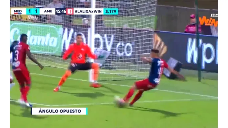 Así fue el gol de Jhonatan Marulanda para poner el 1-1 entre Medellín y América.