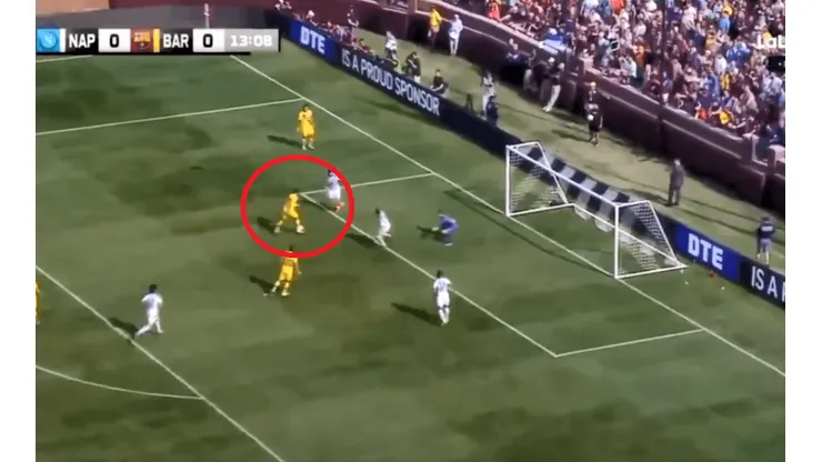 Para qué te traje: Griezmann tenía su primer gol con Barcelona pero le erró al arco