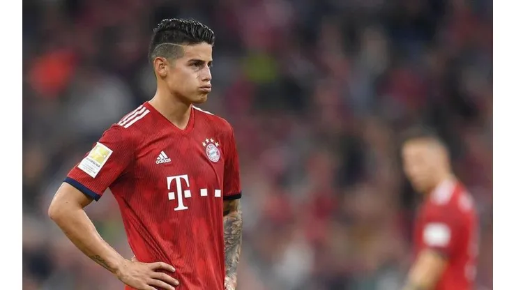James Rodríguez con la camiseta de Bayern Munich.