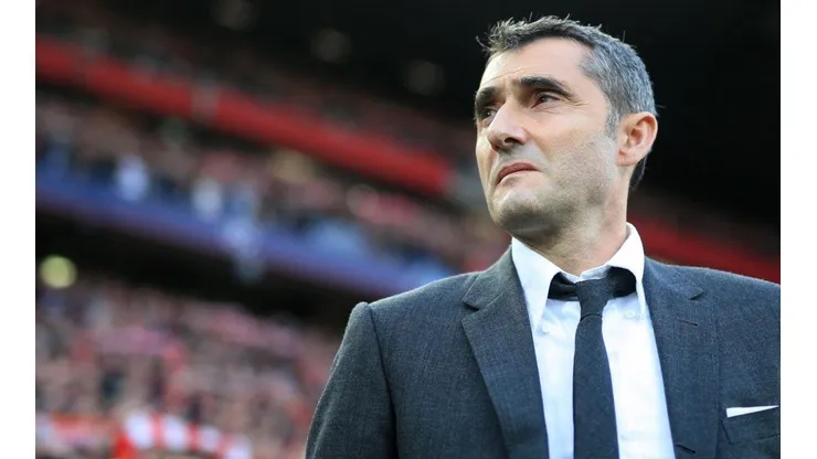 Ernesto Valverde, entrenador de Barcelona.