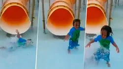 Video viral: este tobogán no trata nada bien a los niños que se deslizan en él