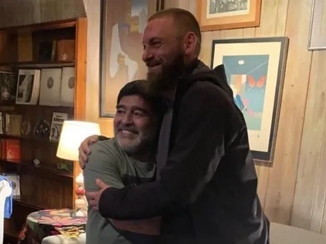Maradona sobre De Rossi: "Siendo muy millonario viene a jugar a Boca porque me veía a mí"
