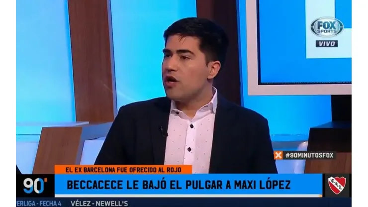 Maxi López fue ofrecido a Independiente y Fox Sports reveló la reacción de Beccacece