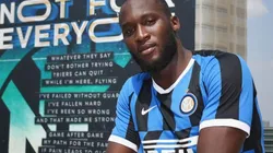 Romelu Lukaku con la camiseta de Inter de Milán.