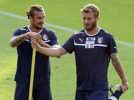 Osvaldo subió una selfie con De Rossi en La Bombonera y tiró: "Questo è Boca"