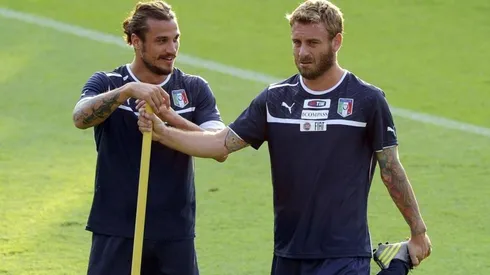 Osvaldo subió una selfie con De Rossi en La Bombonera y tiró: "Questo è Boca"