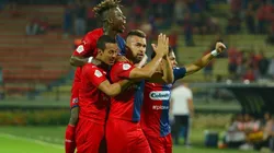 Así festejó Andrés Felipe Cadavid su gol contra Millonarios en Copa Águila.