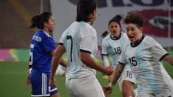 Argentina vs. Colombia por los Juegos Panamericanos en fútbol femenino.
