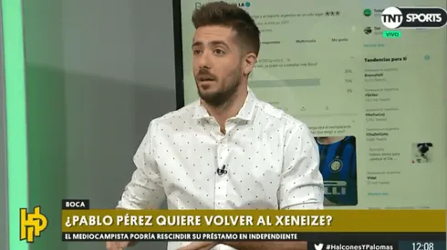 TNT Sports: "Pablo Pérez no ve con malos ojos volver a Boca"