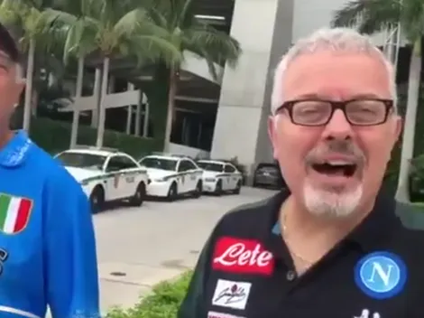 En Nápoli ya cantan el famoso hit del Chucky Lozano