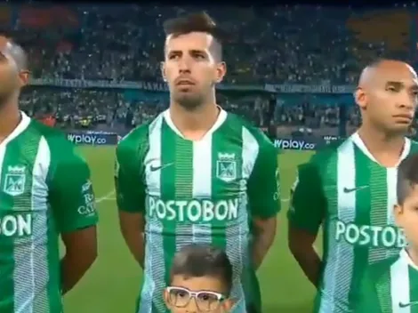 Pablo Cepellini enamoró a los hinchas de Nacional cantando el himno de Antioquia