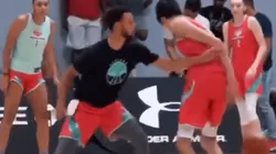 Vídeo: un adolescente dribló y dejó a Stephen Curry compleamente en ridículo