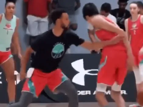 Vídeo: un adolescente dribló y dejó a Stephen Curry compleamente en ridículo