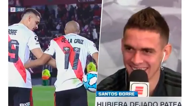 A Borré le preguntaron qué le dijo a De la Cruz después del penal errado
