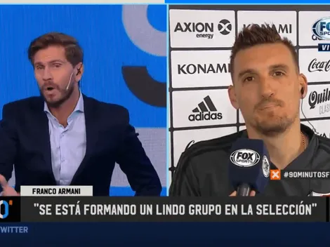 Armani rompió el silencio y habló sobre el saludo que le negó a Agustín Rossi