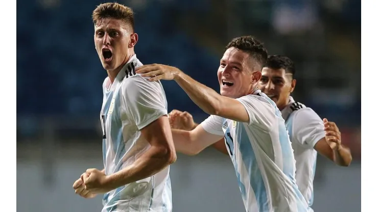 Argentina vs. Uruguay por los Juegos Panamericanos en fútbol masculino.