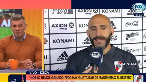 Ahora Pinola opinó sobre el duelo que la gente de River tuvo con Rossi en el Monumental