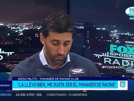 Milito volvió a hablar de lo que pasó con Centurión: "Es autodestructivo"