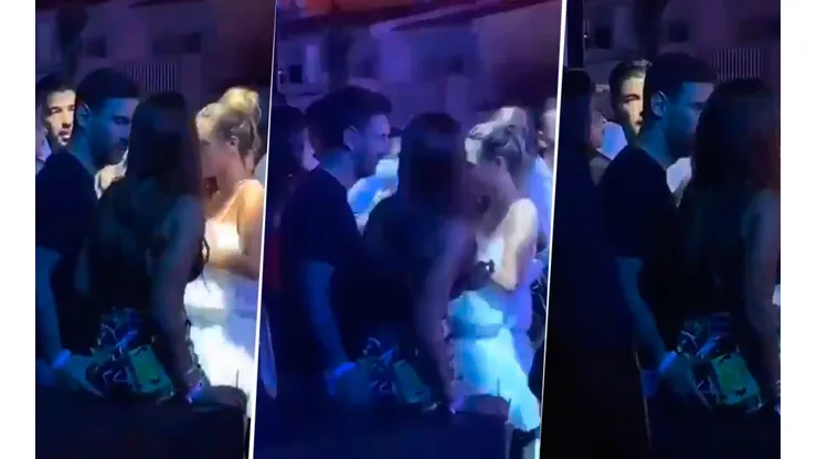 Video viral: Messi estaba charlando con Antonela Roccuzzo y metió mano diabólica