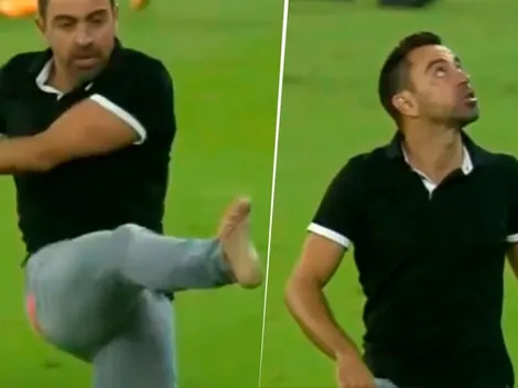 A Xavi lo robaron en su debut oficial como DT y explotó de bronca
