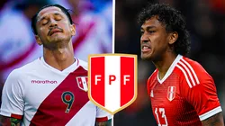 Gianluca Lapadula y Renato Tapia.