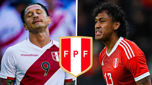 Gianluca Lapadula y Renato Tapia.