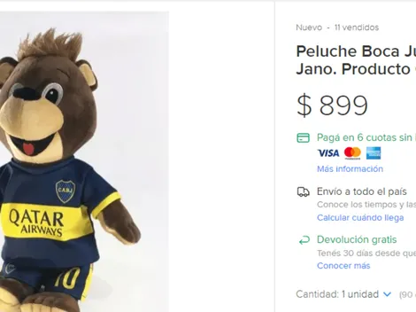 El oso de Boca está en Mercado Libre y las preguntas son épicas: "¿Hace goles sacando del medio?"