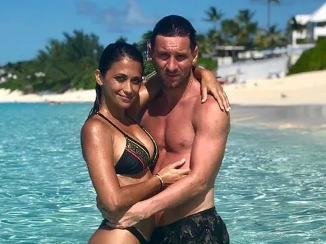 Antonela Roccuzzo subió una fotito vestida de blanco y la mujer de Suárez le puso: "La que es diosa es diosa"