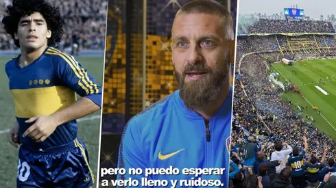 De Rossi habló sobre La Bombonera, el amor que siente por Maradona y su llegada a Boca