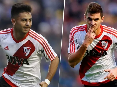 Alario subió una foto festejando el aniversario de la Libertadores 2015 y el Pity Martínez se la comentó