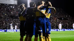 El festejo de los jugadores de Boca.