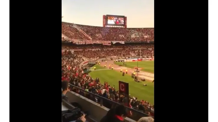 El Estadio Monumental en el partido ante Lanús.